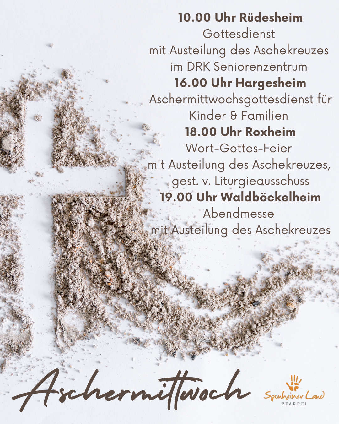 Übersicht Aschermittwoch 2026