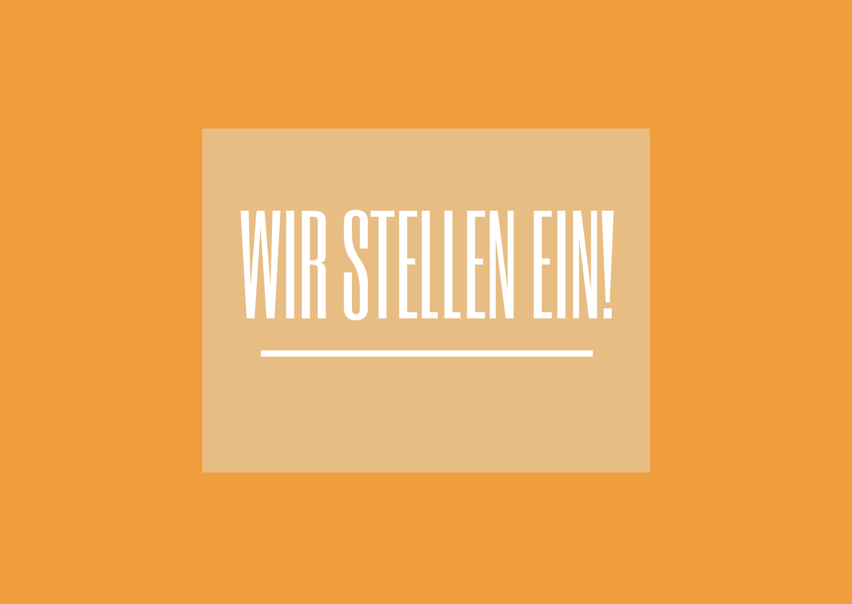 Wir stellen ein (c) Viktoria Höhn Wir stellen ein